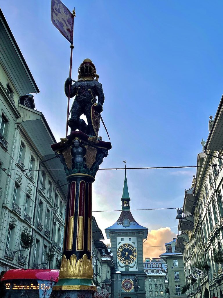 Fontana storica nel centro di Berna