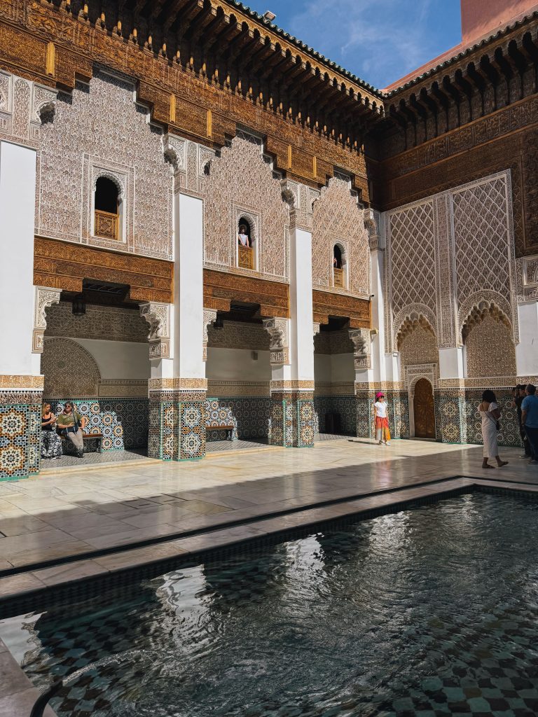 Cortile centrale della Madrasa Ben Youssef