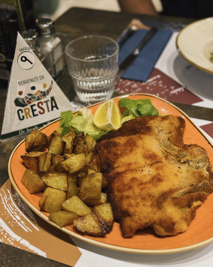 Cotoletta alla milanese con osso servita da Cresta