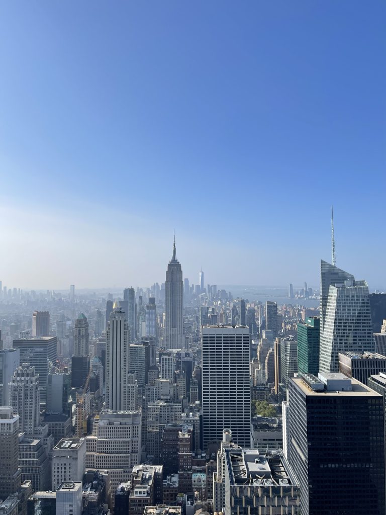 Vista dell'Empire State Building dal Top of the Rock