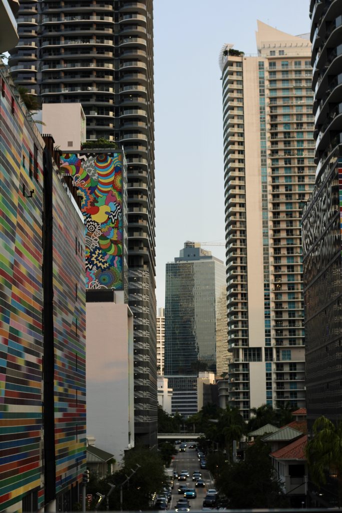 Vista su Brickell dal rooftop del centro commerciale