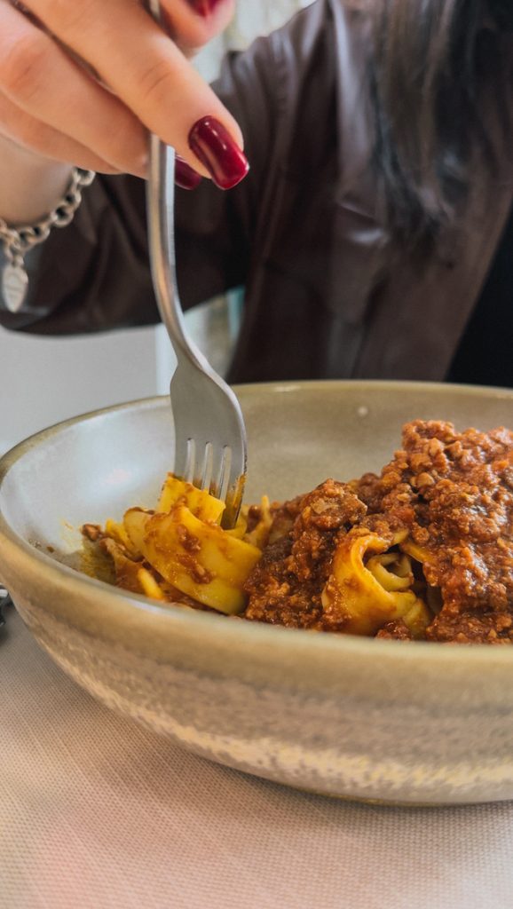 Pappardelle al ragù dell'Antica Macelleria Turba