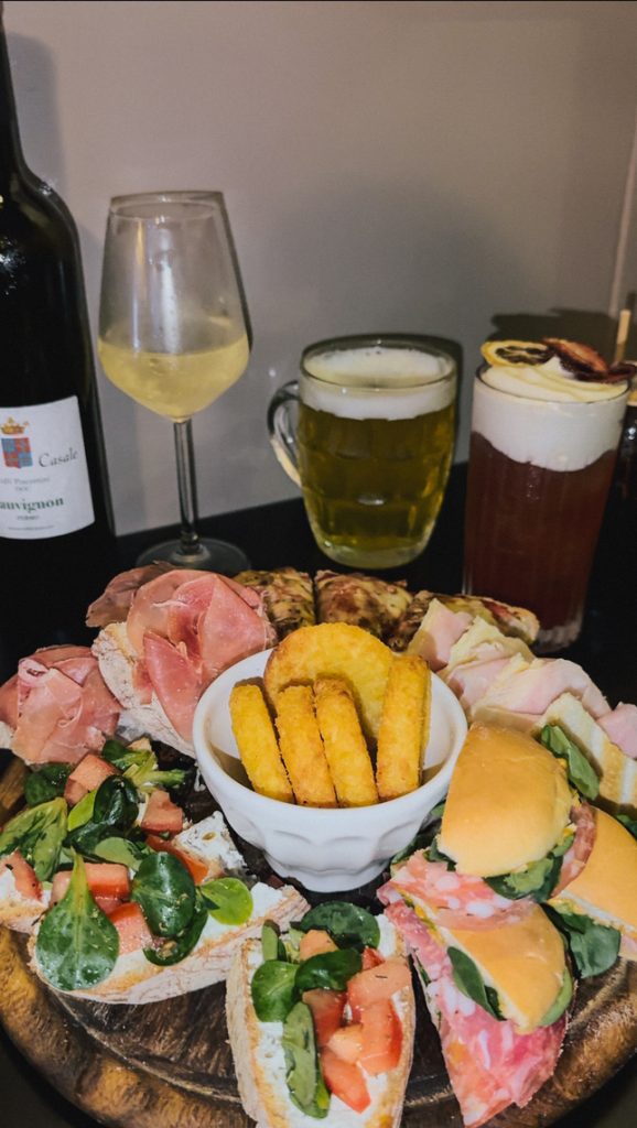 Tagliere dell'aperitivo del Bar della Pesa