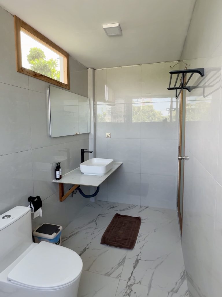 Bagno privato della guesthouse, pulito e curato