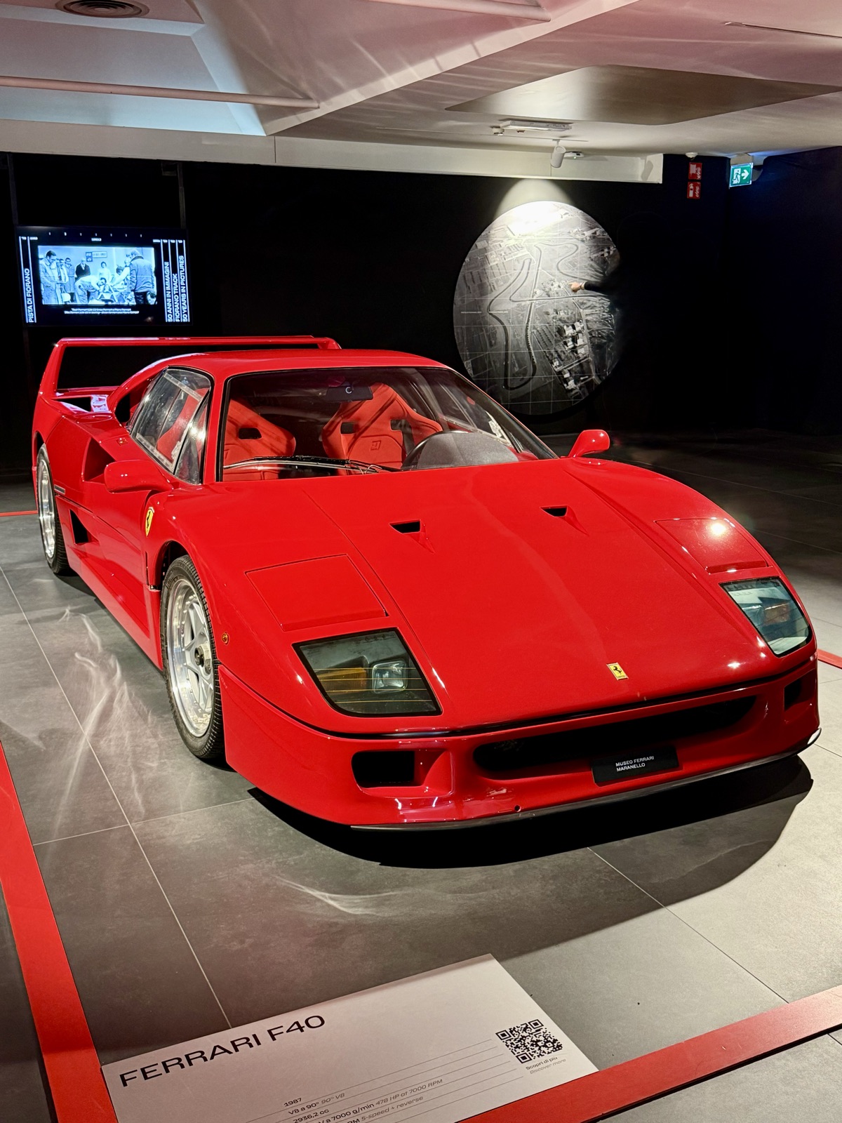 Ferrari F40 esposta al Museo Ferrari di Maranello