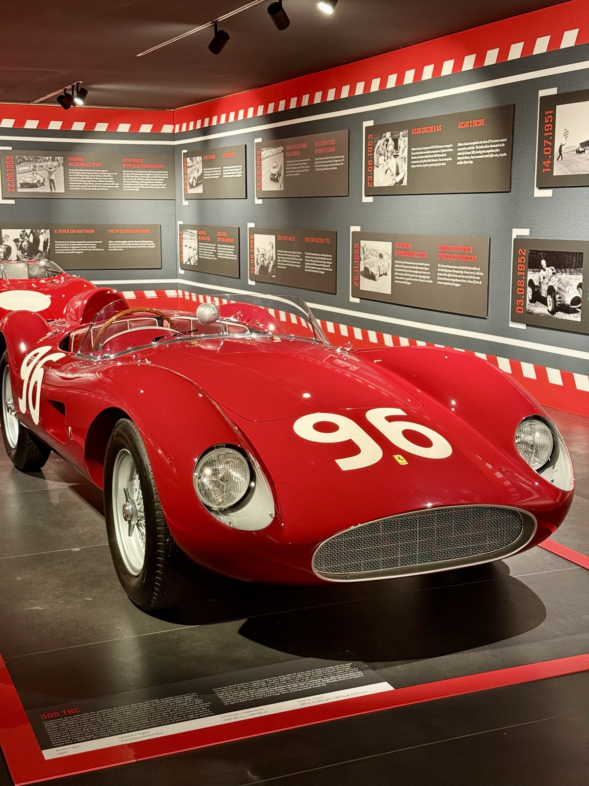Modello Ferrari anni '80 in esposizione al Museo Ferrari di Maranello