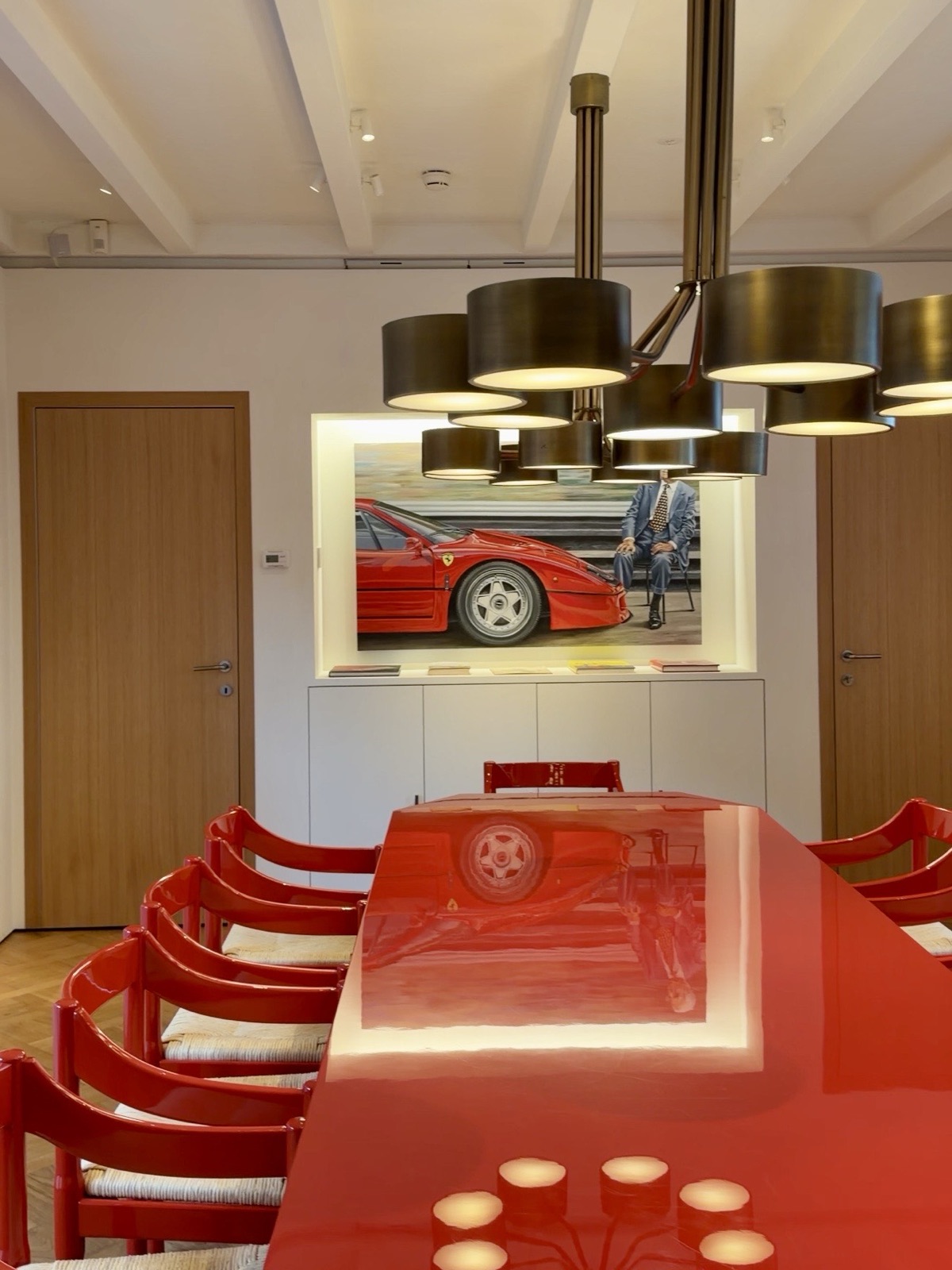 Sala riservata dove mangiava Enzo Ferrari al Ristorante Cavallino