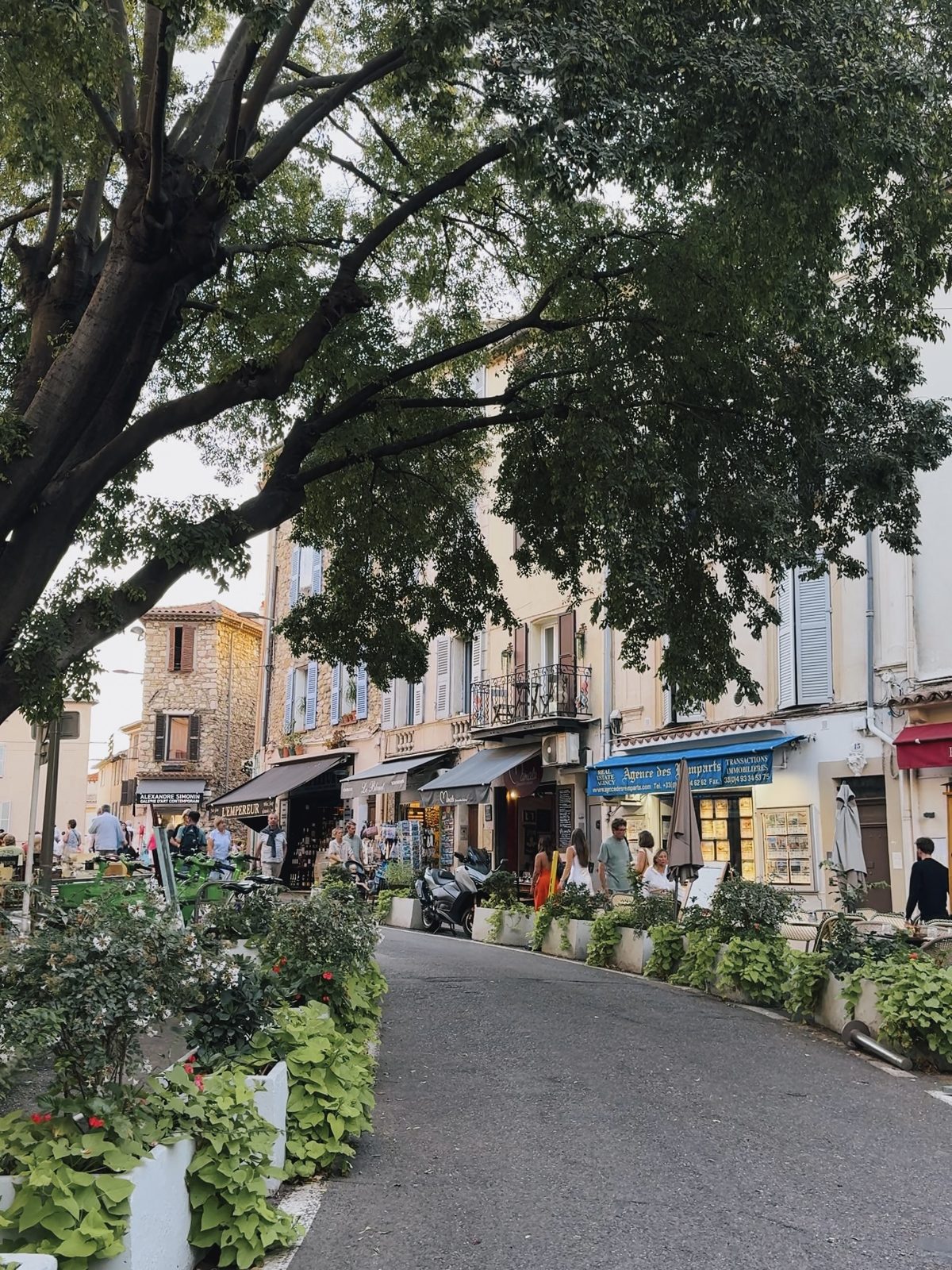 La città vecchia di Antibes lungo la costa