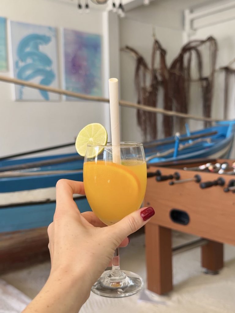 Drink di benvenuto servito alla Lagoon Villa Guesthouse
