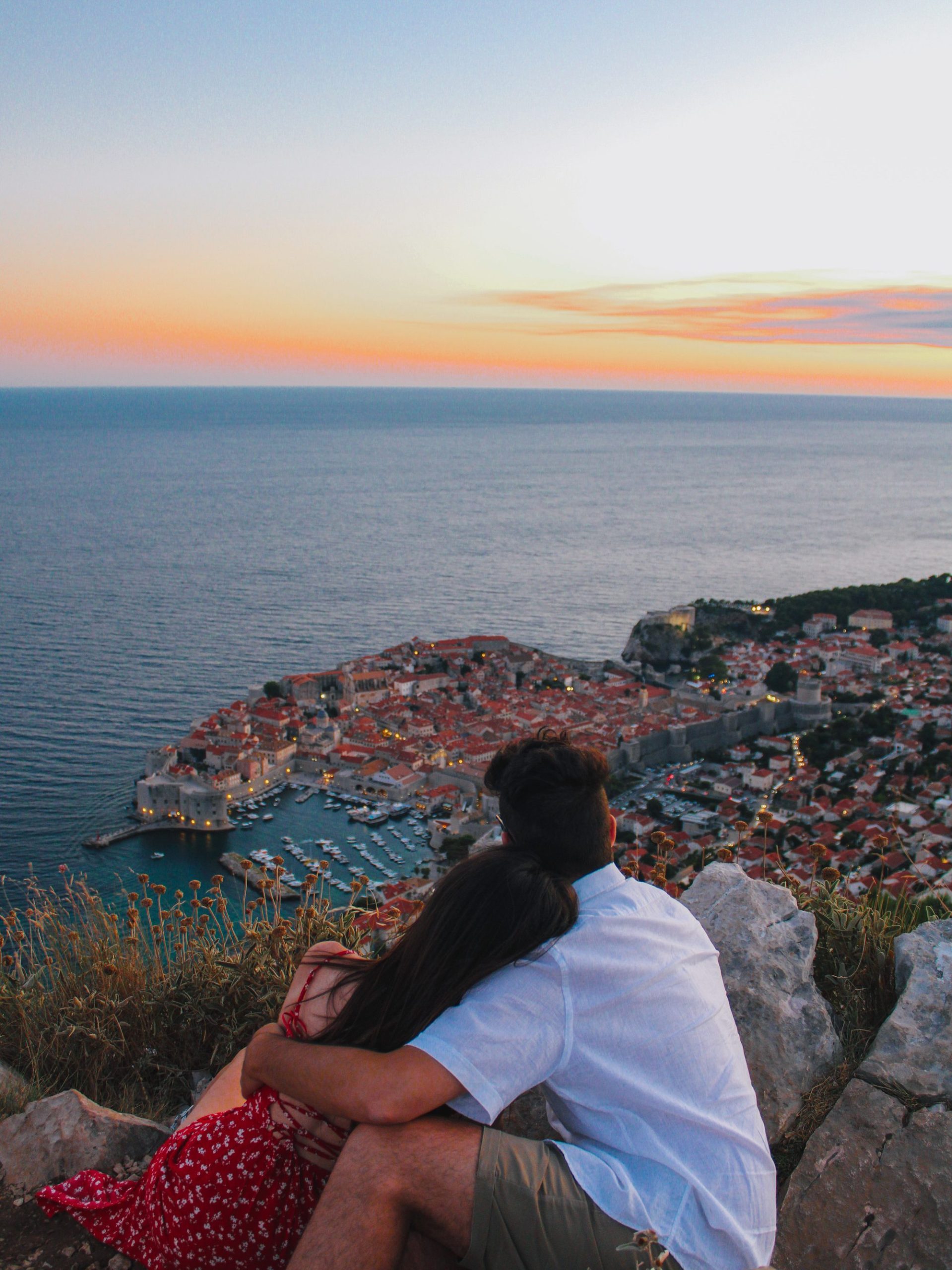Vista panoramica di Dubrovnik dall'alto