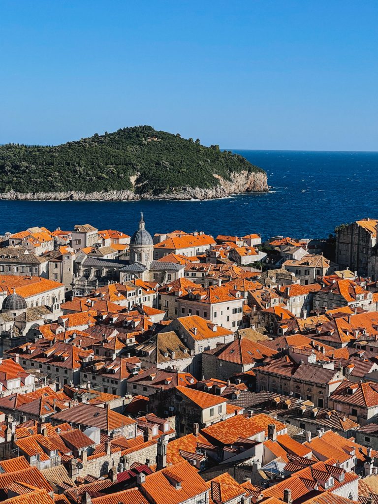 Tetti del centro storico di Dubrovnik visti dalle mura