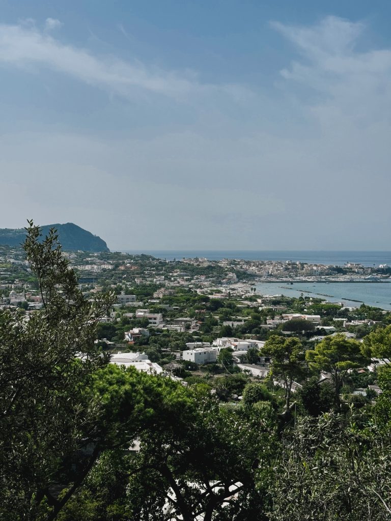Panorama di Forio dall'alto visto dalla Mortella