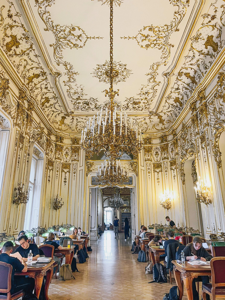 Sala barocca della Metropolitan Ervin Szabó Library