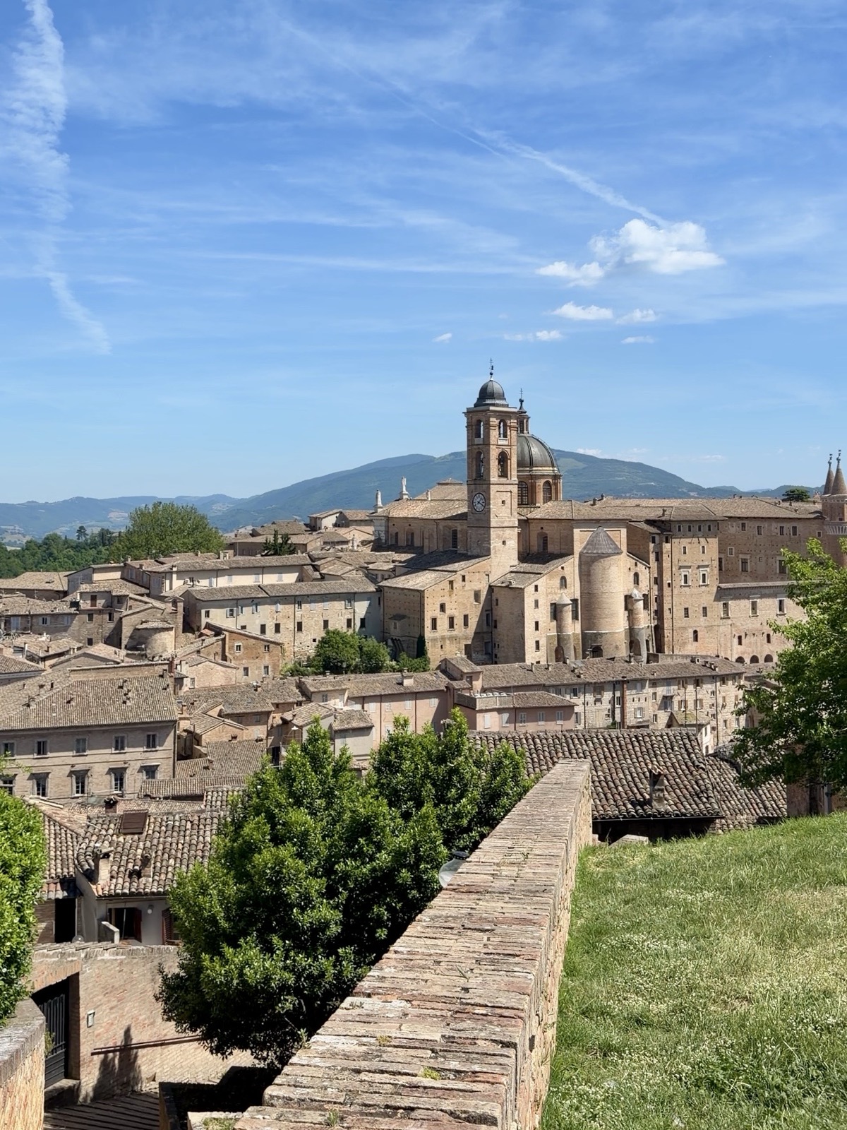 Il panorama su Urbino dalla Fortezza Albornoz