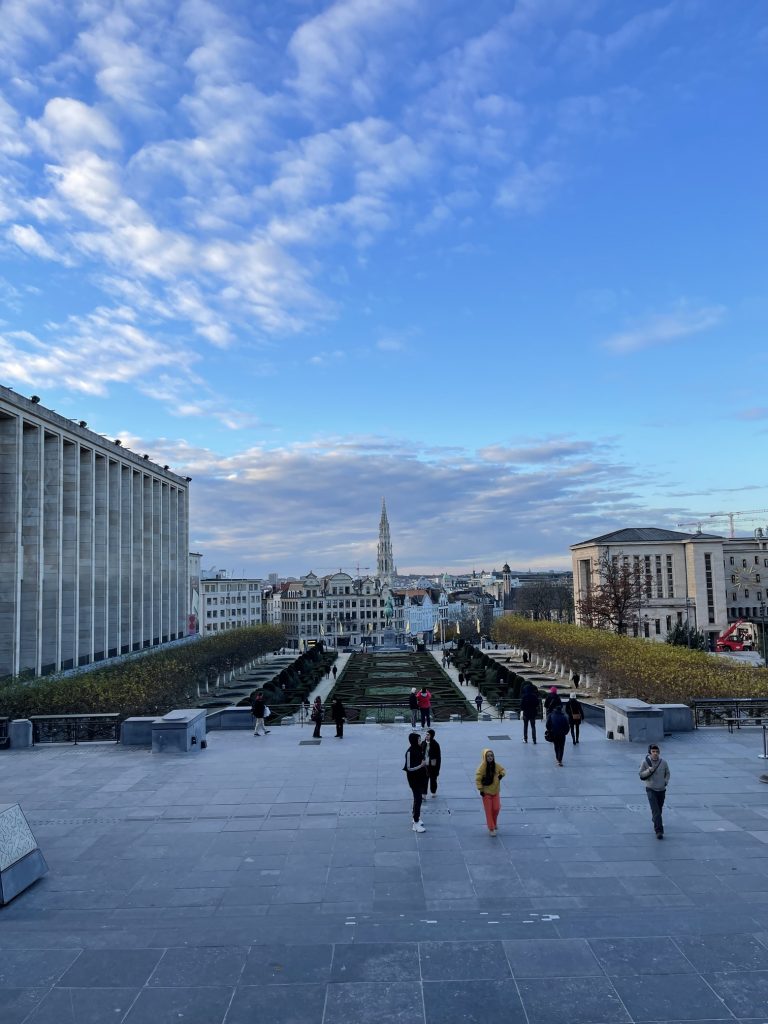 Panorama di Bruxelles visto dal Mont des Arts