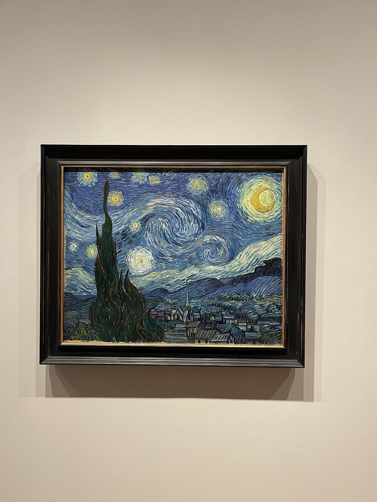 Il dipinto La notte stellata di Vincent van Gogh esposto al MoMA di New York