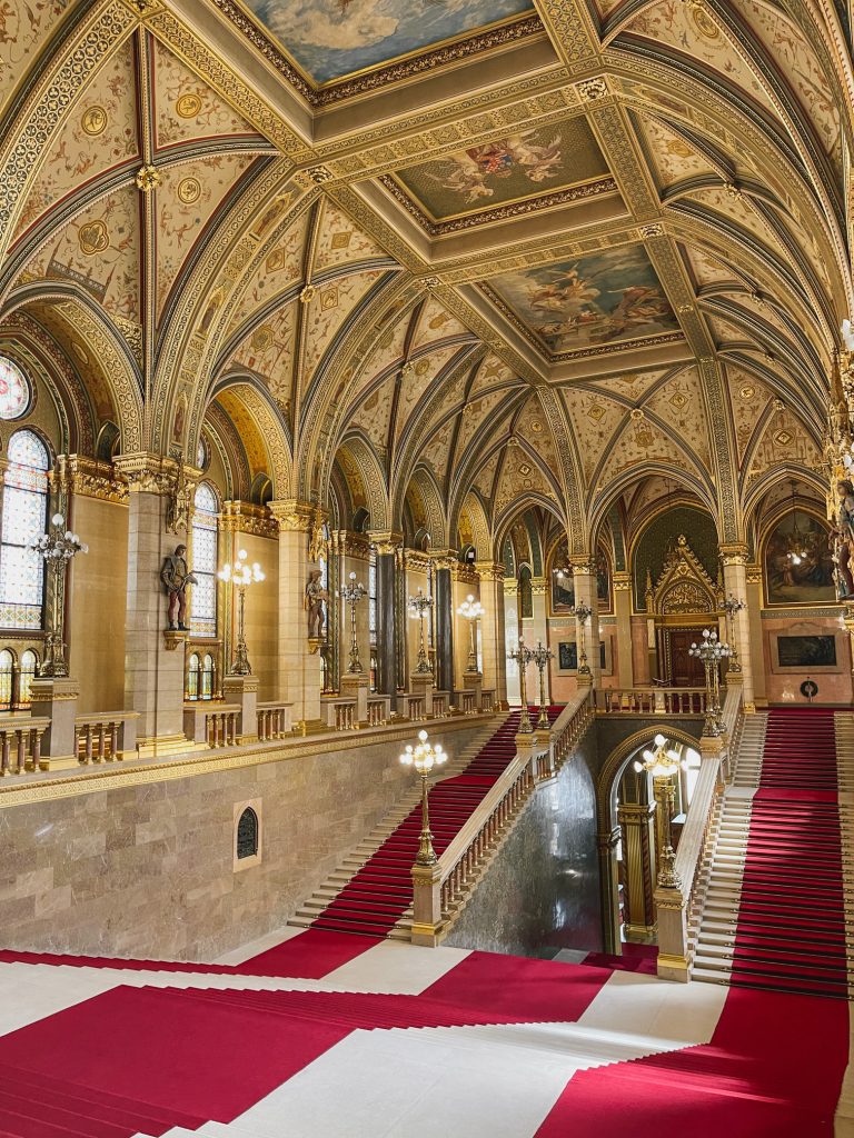 Interni del Parlamento di Budapest