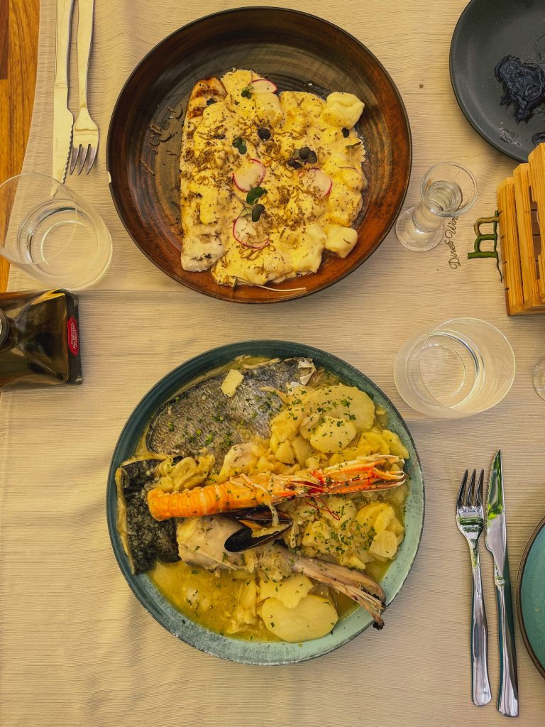 Piatti tipici al ristorante Mediterraneo Dine & Wine di Hvar