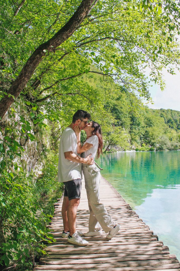 Noi al Parco Nazionale dei Laghi di Plitvice