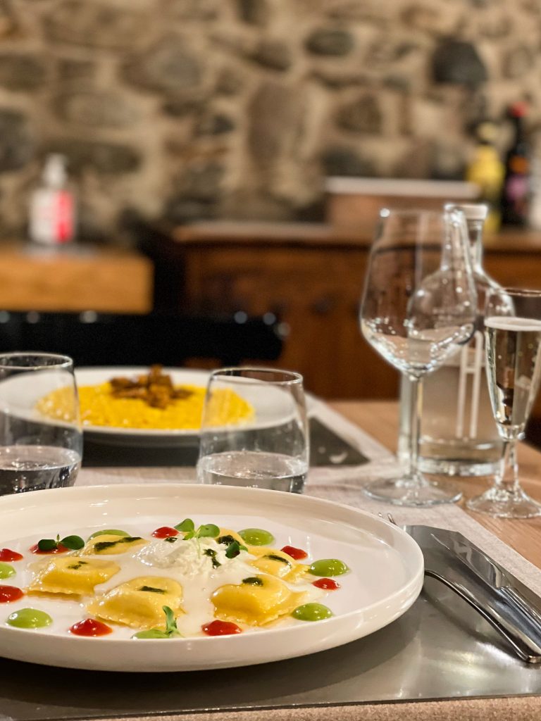 Ravioli ripieni di carne della Trattoria Al Gatto Verde