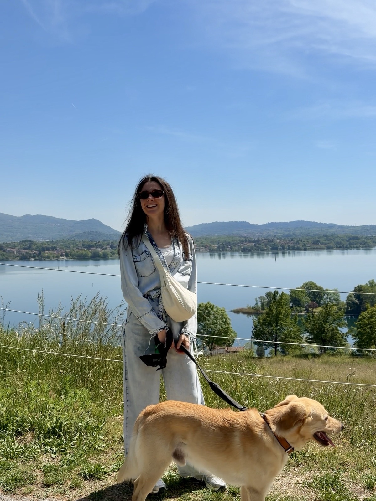 Vista sul Lago di Pusiano dalla tenuta dell'Agriturismo Sant'Anna